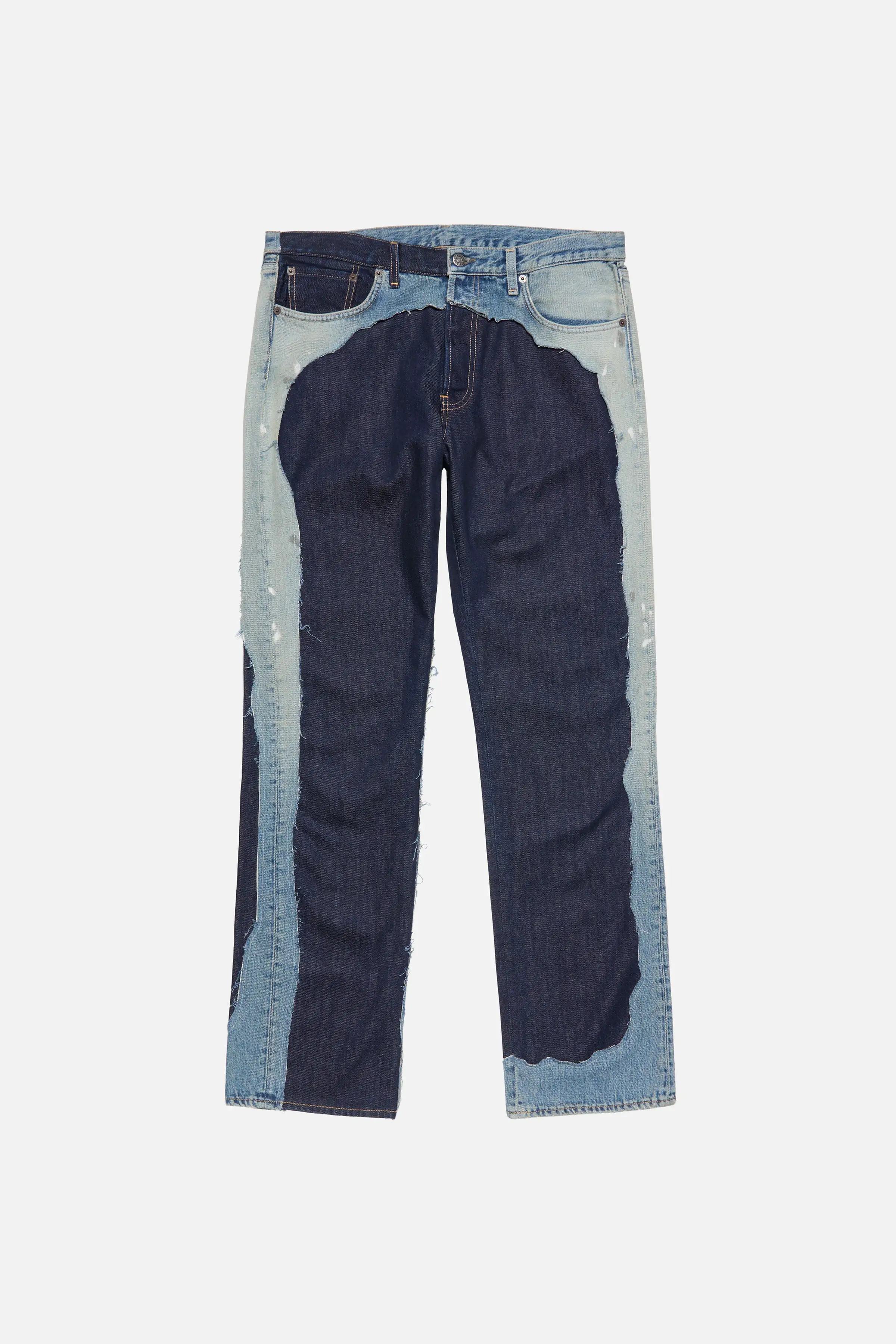 Patchwork 1996 Jeans. Dark indigo through the middle.