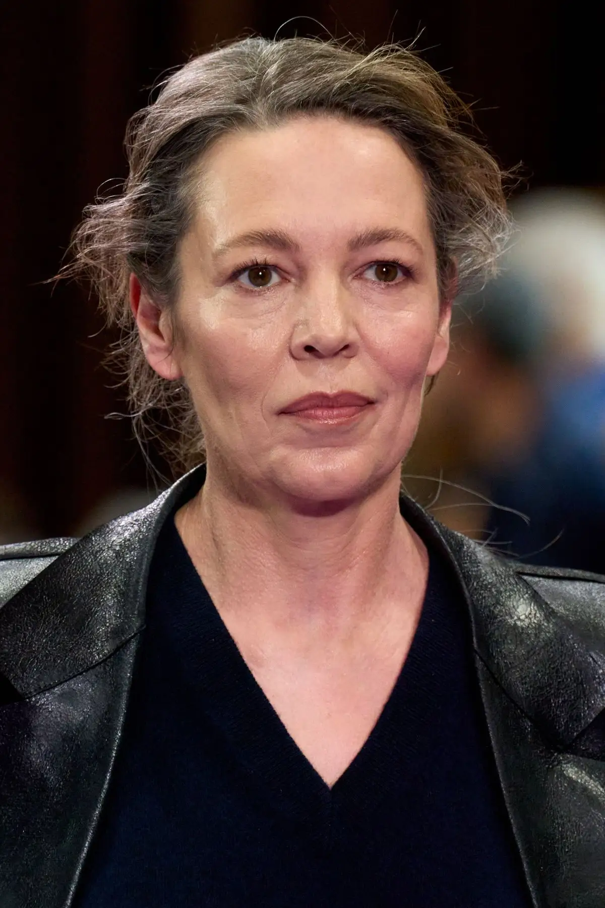 Detail. Olivia Colman, closer.